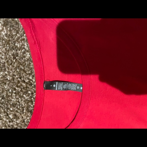 COPY - Lulu lemon red shirt size L - Picture 2 of 5